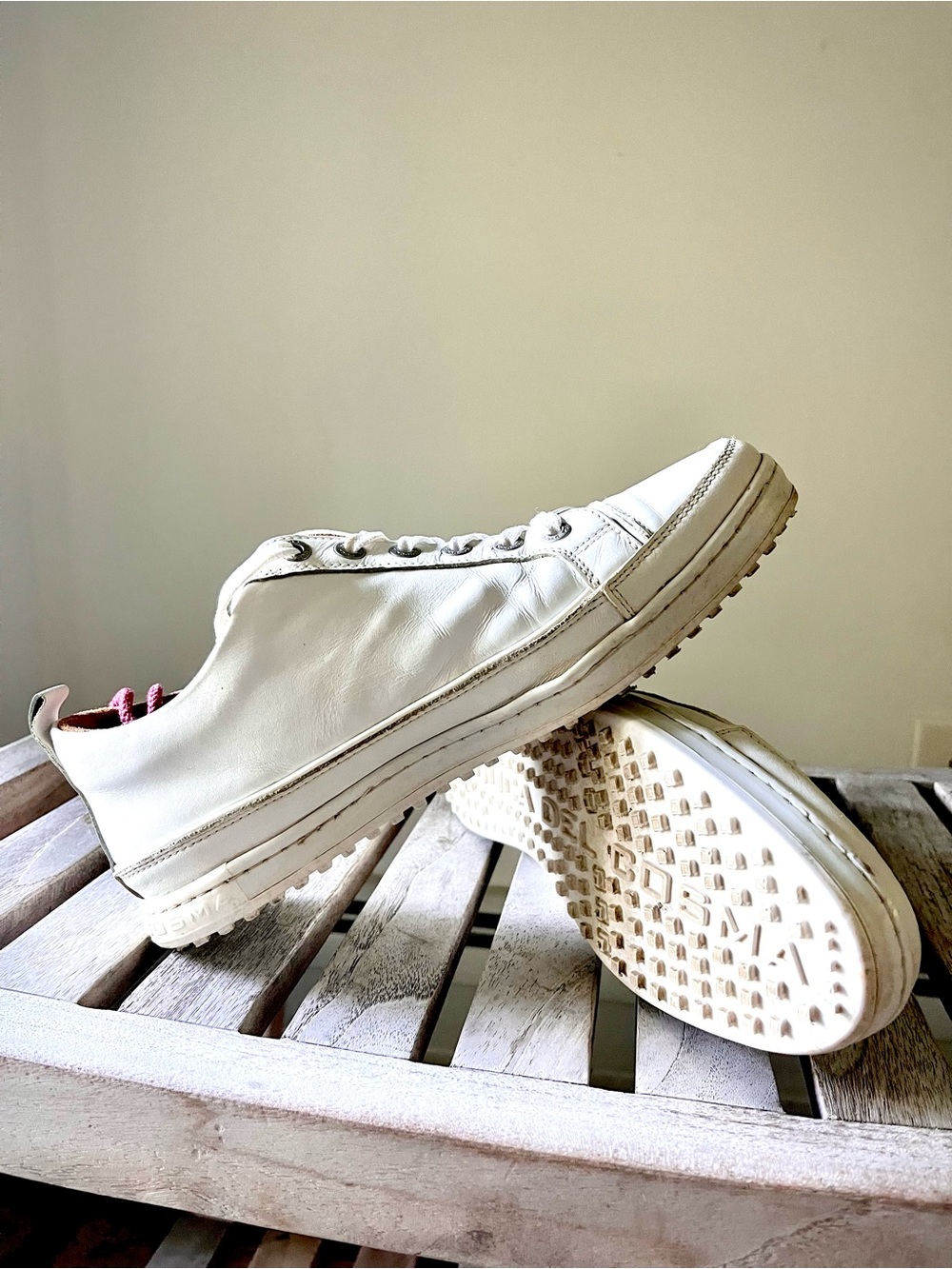 Duca Del Cosma White Leather Golf Shoes Sneakers Women’s US 7.5 EU 38 Italy